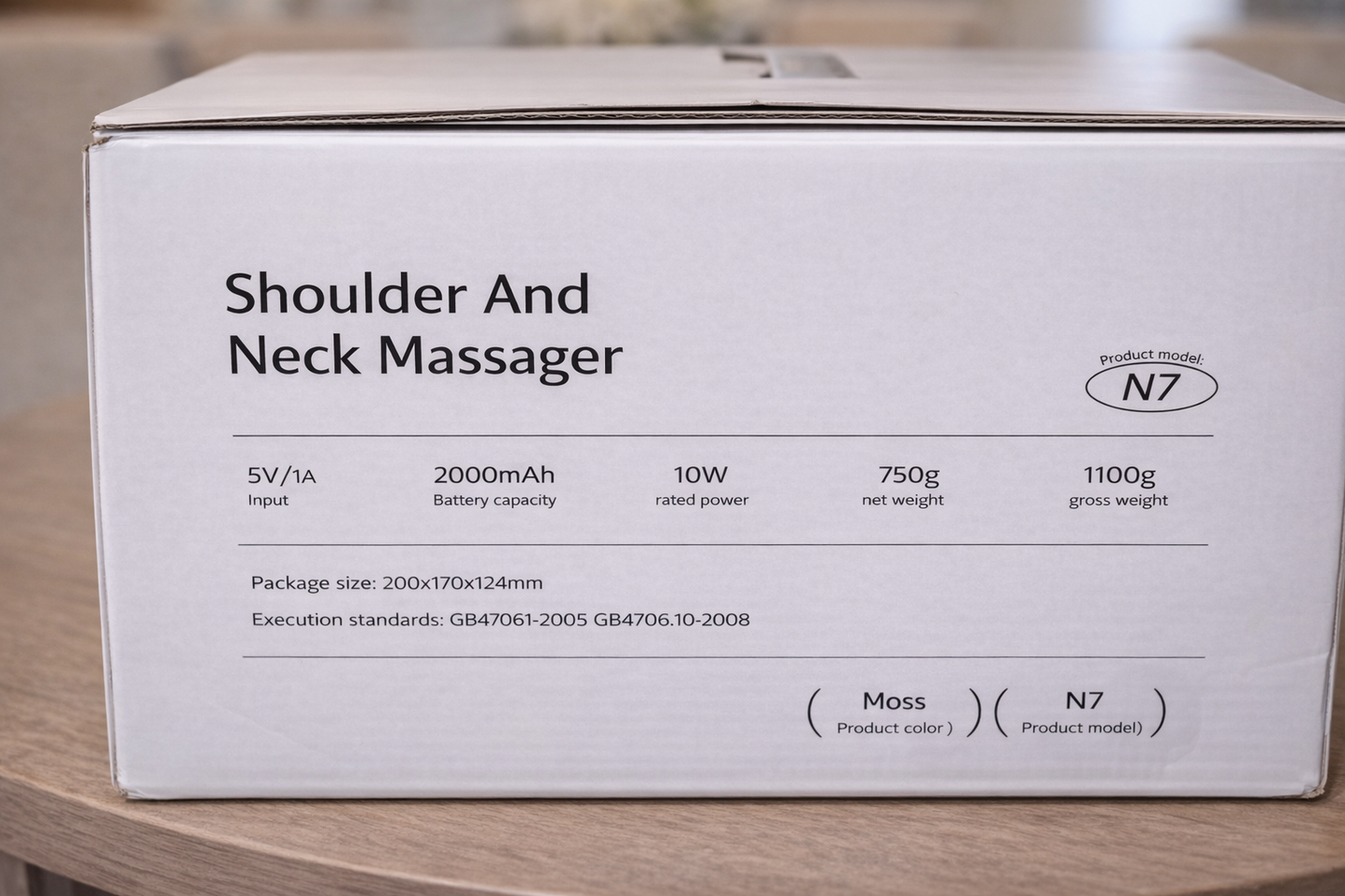 Masajeador Cervical Eléctrico con Calor y Luz Roja Recargable para Cuello y Hombros Alivio Muscular