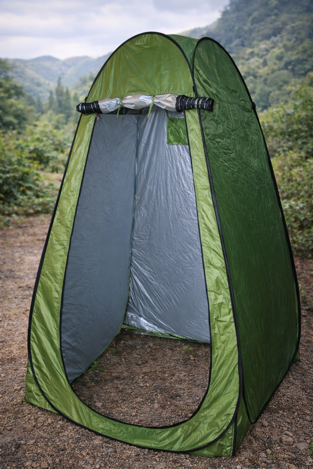 Ducha Portátil Camping a Batería Recargable con Tienda Cambiador Plegable para Playa Camper y Exterior
