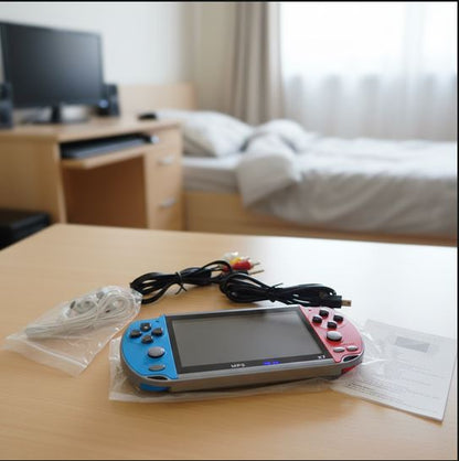 Consola Portátil Retro X7 con 1.000 Juegos Pantalla 4.3" Recargable Estilo Arcade Videojuegos Clásicos