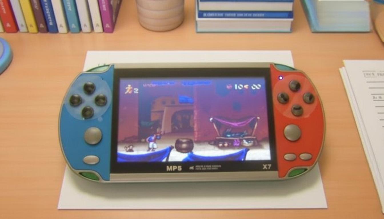 Consola Portátil Retro X7 con 1.000 Juegos Pantalla 4.3" Recargable Estilo Arcade Videojuegos Clásicos
